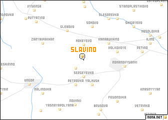 map of Slavino