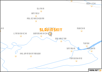 map of Slavinskiy