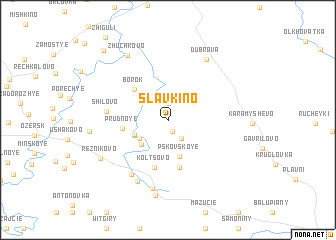 map of Slavkino