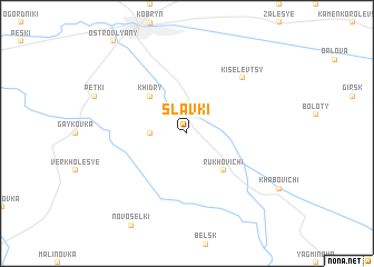map of Slavki
