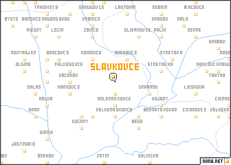 map of Slavkovce