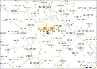 map of Slavkovići