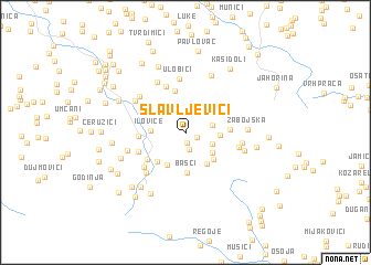 map of Slavljevići