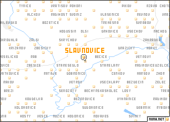 map of Slavňovice