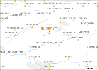 map of Slavnyy