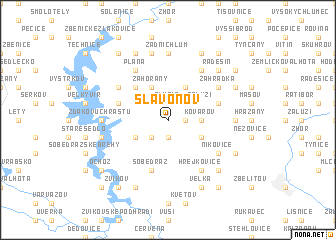 map of Slavoňov