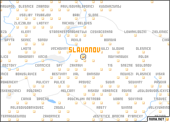 map of Slavoňov