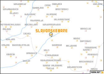 map of Slavonske Bare