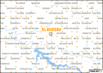 map of Slavošov