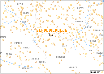 map of Slavovic Polje