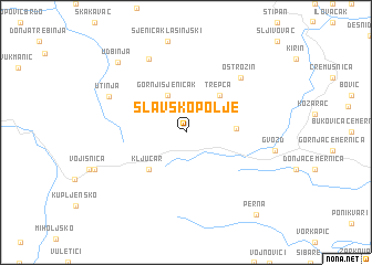 map of Slavsko Polje
