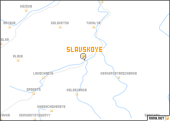map of Slavskoye