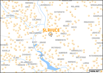 map of Slavuče