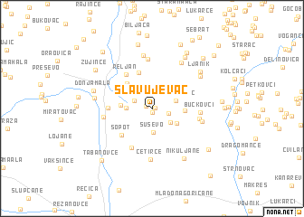 map of Slavujevac