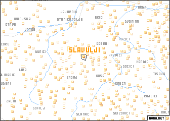 map of Slavulji