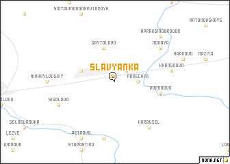 map of Slavyanka