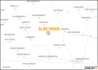 map of Slavyanka