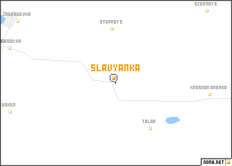 map of Slavyanka