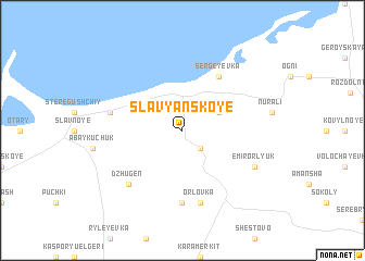 map of Slavyanskoye