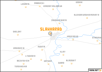 map of Slawharad