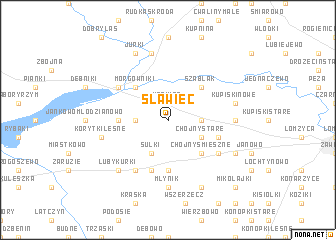 map of Sławiec