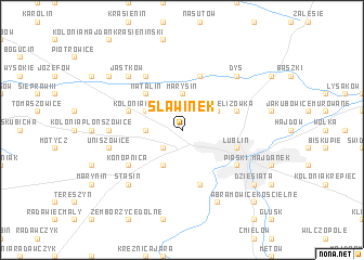 map of Sławinek