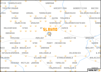 map of Sławno