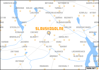 map of Sławsko Dolne