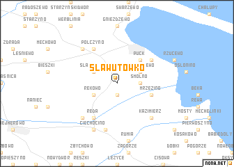 map of Sławutówko