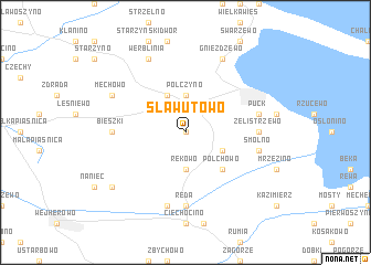 map of Sławutowo