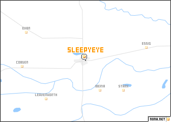 map of Sleepy Eye