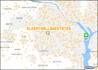 map of Sleepy Hollow Estates