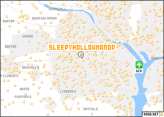 map of Sleepy Hollow Manor
