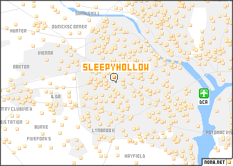 map of Sleepy Hollow