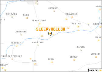 map of Sleepy Hollow