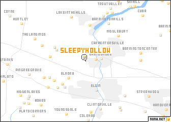 map of Sleepy Hollow