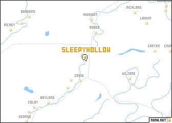 map of Sleepy Hollow
