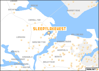 map of Sleepy Lake West