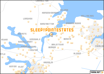 map of Sleepy Point Estates