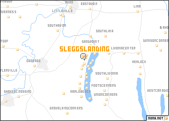 map of Sleggs Landing