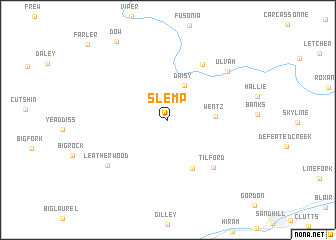 map of Slemp