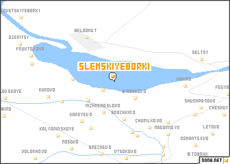 map of Slëmskiye Borki