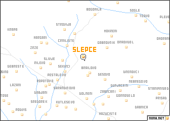 map of Slepče