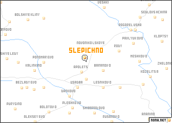 map of Slepichno