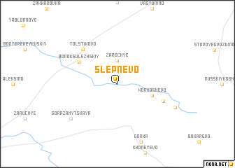 map of Slepnëvo