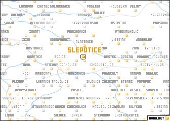 map of Slepotice