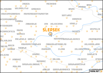 map of Slepšek