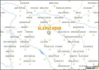 map of Ślepuchowo