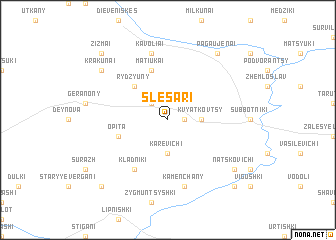 map of Slesari