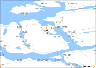 map of Sletta